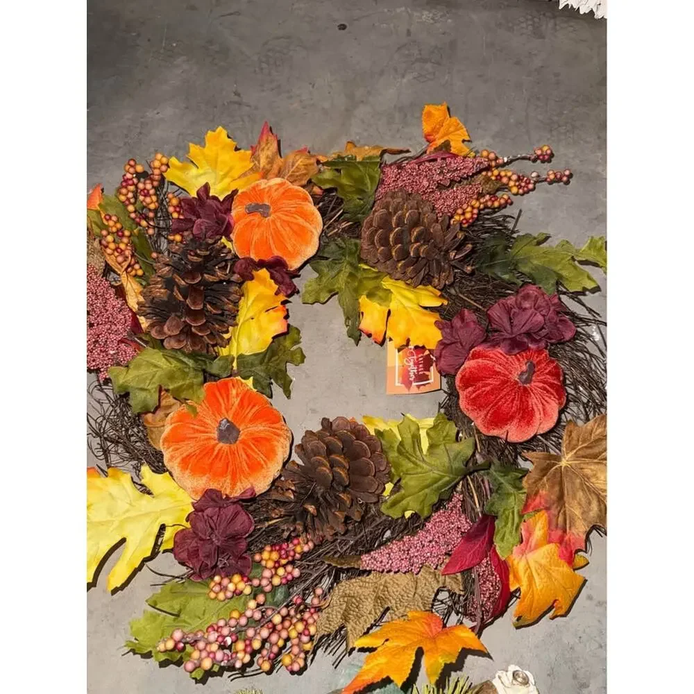 5 Assorted Holiday and Seasonal Wreaths